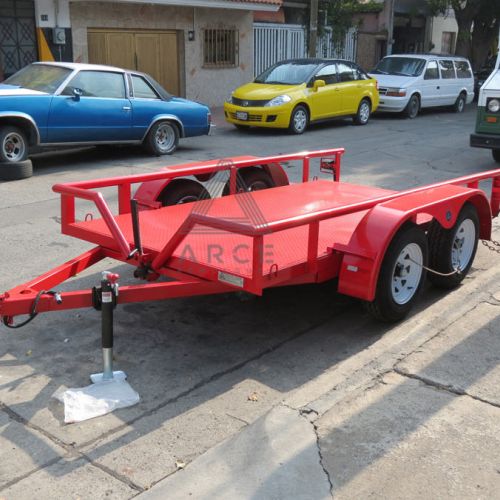 Remolque tipo plataforma con balancín